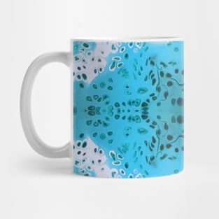 Baby Blue Paint Pour Pattern Mug